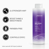 Joico Color Balance Purple Shampoo & Conditioner Set | Eliminate Brassy and Yellow tones | For Cool Blonde or Gray Hair