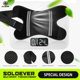 Ultra-Thin Knee Brace with Side Stabilizers for Women & Men, Adjustable Knee Support for Knee Pain Relief, Meniscus Tear, Arthritis, Tendonitis, ACL, MCL and Sports Injuries, Perfect for Left and Right (Black, Large)