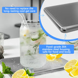 2PCS Ice Packs for Lunch Boxes Reusable Stainless Steel Ice Packs, No Water Needed, for Coolers, Camping, and Picnic Baskets Metal Bento Box Ice Packs Keep Food and Drinks Fresh and Cool