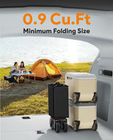 180L Wagons Carts Foldable with Wheels and Brakes for Camping Grocery
