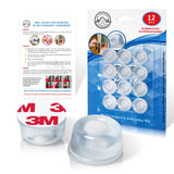 Door Bumper - Small Rubber Bumpers - Clear Door Stoppers for Wall - Wall Protector Clear Rubber Door Stop 12 in Pack - Shower Bumpers for Walls - Stick on Hard Bumpers for Walls Heavy Use (12)