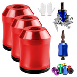 Screwdriver Head Magnetic Ring, 2026 Upgraded Magnetizer Screw Removable Household Tool Magnetic Screw holder Universal Magnetizer for Hex Screwdrivers & Power Bits (3Pcs Red)