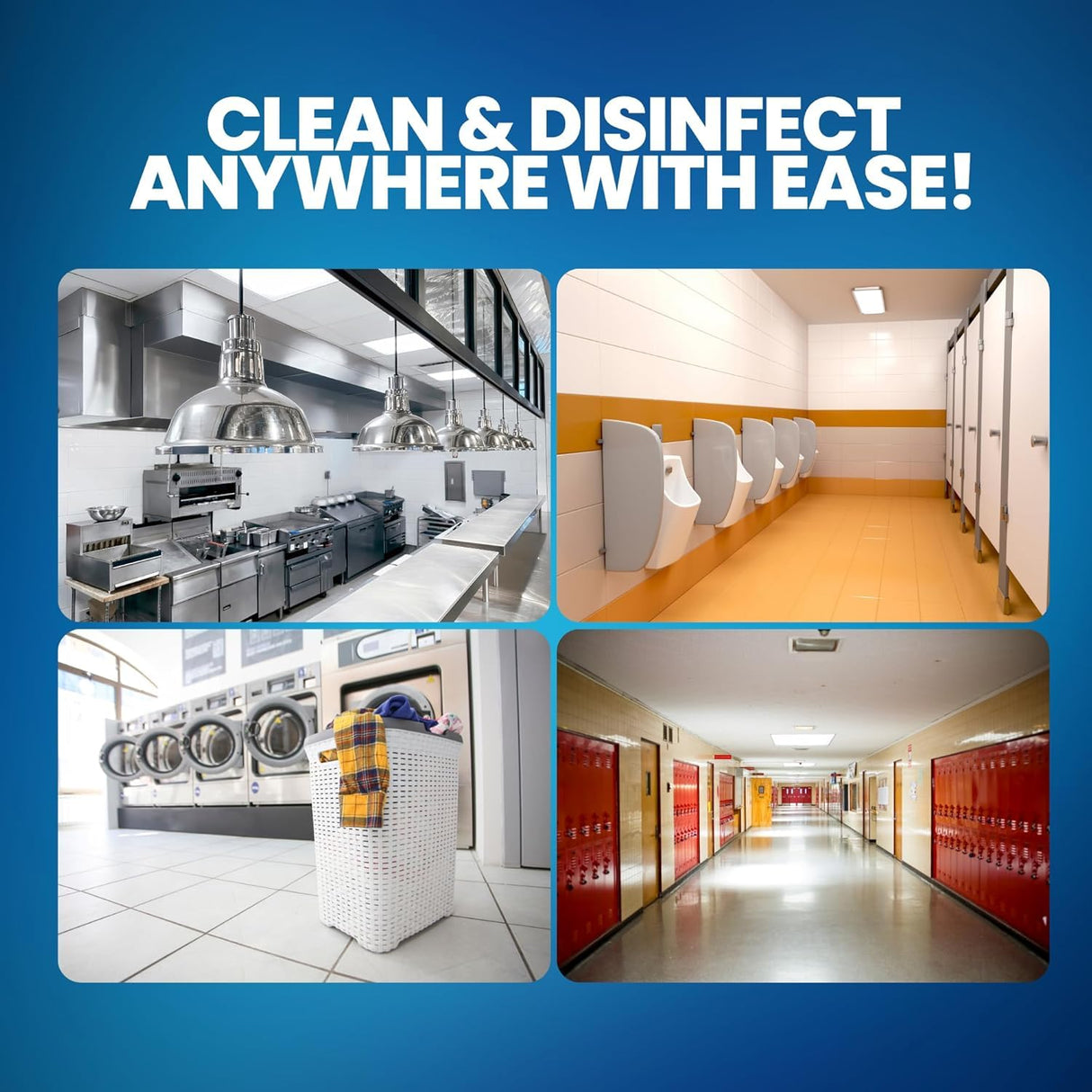 (6 Gallons) - Liquid Chlorine Bleach, for Laundry, Household and Commercial Cleaning, Multipurpose Cleaner, 1 Gallon Jugs. Ready to Use.