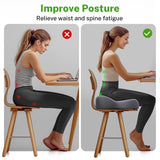Benazcap X Large Seat Cushion for Sciatica Pain Relief, 2024 Upgraded Seat Cushions for Office Chairs, Desk Chair Cushions/Office Chair Cushion, Tailbone Pain Relief Cushion for Car/Wheelchair