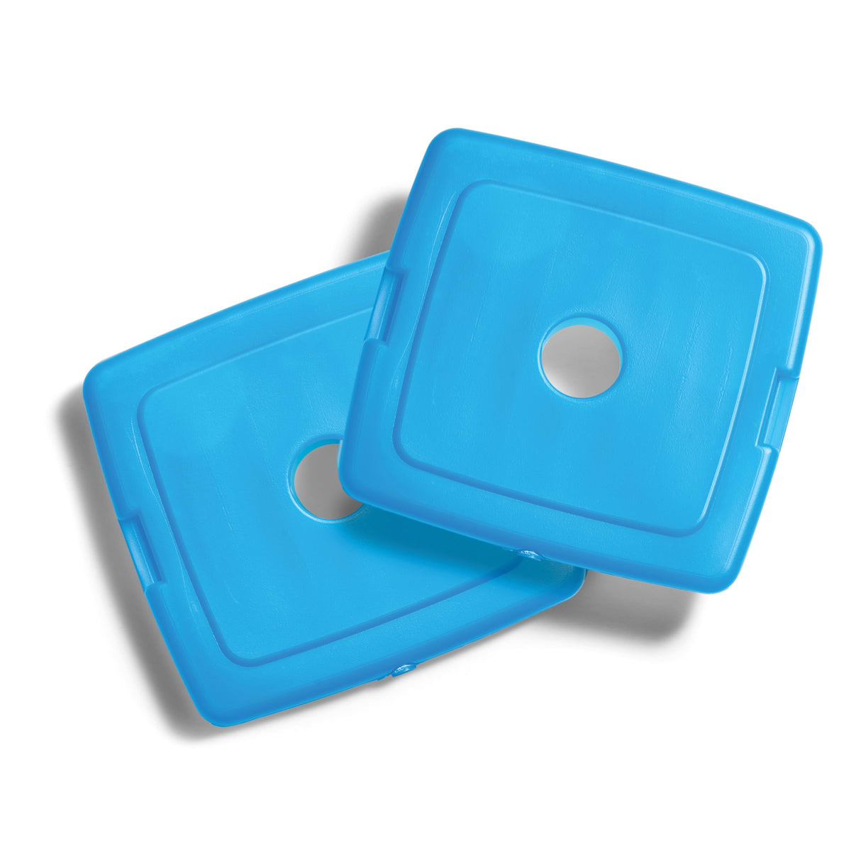 Cool Coolers by Fit & Fresh Kids Clear Blue Ice Packs, Quick Freeze, Space-Saving, Reusable Ice Pack for Lunch Boxes & Coolers
