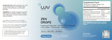 LUV Zen Drops – Botanical Liquid Blend with Magnesium Glycinate, Vitamin D3 & Herbal Extracts for Everyday Balance – Vegan, Non-GMO, USA Made, 30 Servings