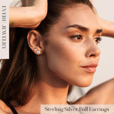 EVERU 3-10mm 925 Sterling Silver Classic Round Ball Stud Earring(10mm)
