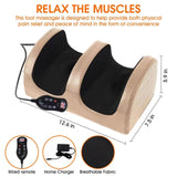 Foot and Calf Massager with Heat, Shiatsu Electric Kneading Foot Massager Machine for Plantar Fasciitis, Pain Relief, Promotes Blood Circulation, Wired Remote, Gifts for Women Men(Gold