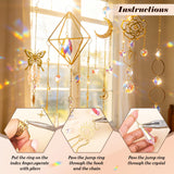 Ecoofor 407 pcs DIY Sun Catchers for Adults, DIY Suncatchers Making Kits,Hanging Decorative Suncatcher, Crystals Rainbow Maker for Indoor Home Decor