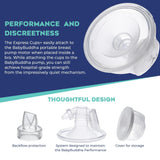 BabyBuddha Hands Free Milk Collection Cups for Breast Pump, 8 Fl Oz per Cup, Milk Containers, Compatible with BabyBuddha Breast Pump, Wearable Cups, Small, 2 Pack (22 to 24mm)
