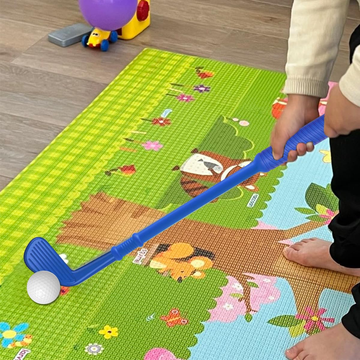 Dyienocs Plastic Mini Golf Clubs for Toddlers,Kids Golf Clubs Set,Outdoor/Indoor Golf Toys Christmas Birthday Present for Boys Girls