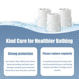 3-Pack Replacement Filter for JOLIE Shower Head, Compatible with JOLIE Shower Filter Cartridge, Reduces Chlorine, Heavy Metals & Impurities, Softens Skin & Hair