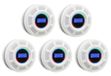 GiiHoo Smoke and Carbon Monoxide Detector Combo Powered by Battery, 2 in 1 CO & Smoke Alarm with LED Warning Light Indicators for Home, Travel, RV, Garage (5 Pack)
