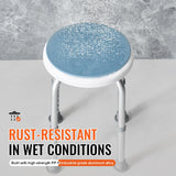 VEVOR Shower Chair for Inside Shower, 360 Degree Swivel Shower Seat, Adjustable Height Shower Stool, Non-Slip Bench Bathtub Seat Stool for Elderly Disabled Adults Handicap, 300 lbs Capacity