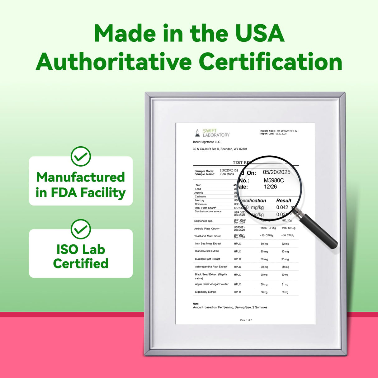 Inner Brightness Sea Moss 4000mg Gummies with Ashwagandha, Elderberry, Apple Cider Vinegar, Bladderwrack, Burdock Root – Immune Support – Mixed Berry Flavor – 60 Count