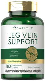 Carlyle Leg Vein Supplement | 180 Capsules | Supports Healthy Vein Function | Non-GMO, Gluten Free