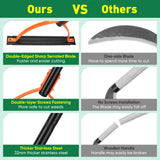 BlumWay 60 INCH Weed Grass Cutter, Double-Edged Serrated Sharp Steel Blade