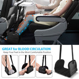 Airplane Footrest Made with Premium Memory Foam - Airplane Travel Foot Hammock, No Clashing Foot Hammock & Portable Plane Leg Rest, Provides Relaxation and Comfortable for Long Flight