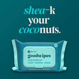 goodwipes Flushable Wipes - Shea-Coco, 318 Wipes (6 Pack + 1 Travel Size)