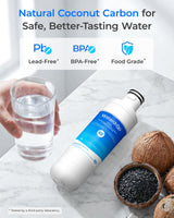 Waterdrop ADQ747935 LT1000PC Replacement for LG® LT1000P®/PC/PCS ThinQ® Refrigerator Water Filter, LFXS26973S, LMXS28626S, LMWS27626S, LFXS28596S, ADQ74793501 and LT120F®, 3 Combo