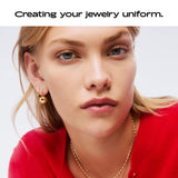 Ana Luisa Chunky Ball Earrings - 14K Gold Plated & Silver Rhodium Plated