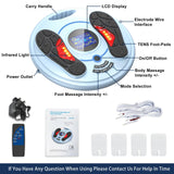 OSITO Foot Neuropathy Machine – Electronic Pulse Foot Circulation Stimulator – EMS & TENS Foot Reflexology Device for Relaxing Tired Feet, Ankles & Legs – FSA/HSA Eligible – Gray