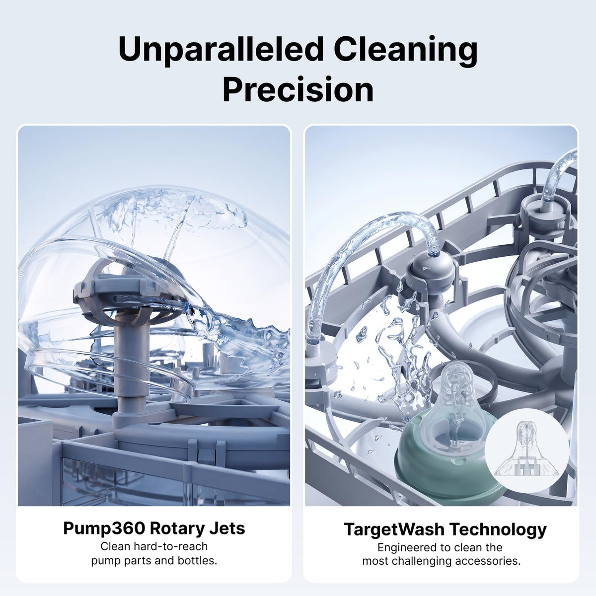Momcozy DeepClean D8 Bottle Washer, Sterilizer & Dryer - Precision Cleaning