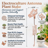 Premium Electroculture Copper Garden Antennas (3-Pack) – Decorative Butterfly Plant Growth Boosters for Tomatoes, Vegetable Gardens, Raised Beds & Houseplants – 99% Pure Copper Stakes