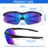 OXG 12 Pack Safety Glasses, ANSI Z87.1 Impact Resistant Anti-Scratch Safety Goggles for Men Women Youth (Mirrored)
