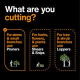 Fiskars Power-Lever Anvil Pruning Shears, 5/8" Cut Capacity Garden Clippers