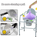 Commode Liners 120pcs Strong Portable Toilet Bags Leak Proof Lemon Scented Toilet Liners Disposable Adult Universal Fit Most Standard Bedside Commode, Porta Potty, Camping Toilet, NO Pad