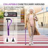 BeneCane Walking Cane for Men & Women Adjustable Cane with Offset Soft Cushioned Handle -Portable Lightweight Sturdy Mobility Walker Aid for Elderly, Seniors Collapsible Cane