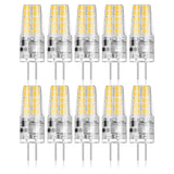 BUBO 10 Pack G4 LED Bulb 2W Equivalent 30W 3000K Warm White 250 Lumens 360°Beam Angle, T3 Halogen Bulb Replacement Landscape Bulbs, AC/DC 12V Led Lights G4 Bi-Pin Base for Outdoor Landscape Lighting