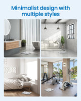 RENPHO Smart Scale, Digital Bathroom Scale for Weight, Scale with BMI, Body Fat, Muscle Mass, Body Composition Analysis, Highly Accurate Bluetooth Scale with APP, 400lbs, White-Elis 1