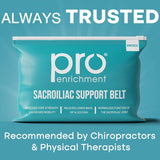 Pro Enrichment Sacroiliac Patented Hip Belt for Women and Men That Alleviates Sciatica, Pelvic, Lower Back, Leg and Sacral Nerve Pain Caused by SI Joint Dysfunction| Hip Brace (Regular)