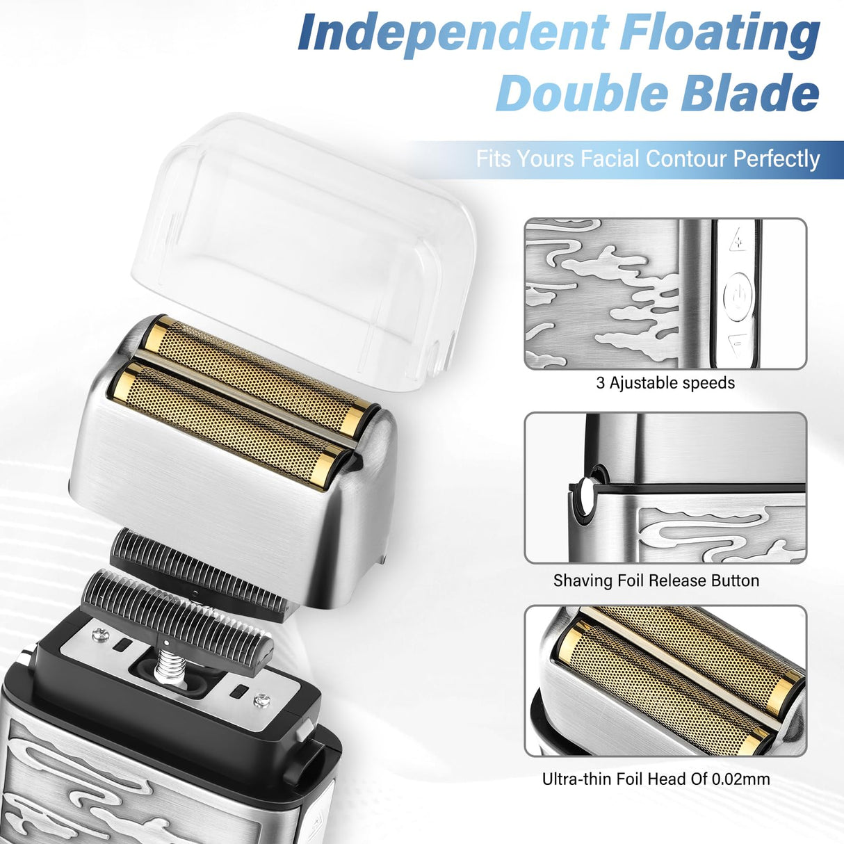 GSKY Professional Hair Clippers, Men's Beard Trimmer & Grooming Kit with Electric Razor, Clippers & Trimmers Set, Hair Cutting Machines