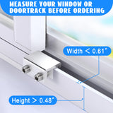 HYIEOU Sliding Window Locks (6 Sets), Secure Window Lock with Key, Window Locks for Up and Down Windows & Horizontal Sliding Windows, Adjustable Window Lock, Sturdy and Durable, Does Not Deform.