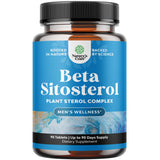 Natures Craft Plant Sterols Complex with Beta Sitosterol - 500mg Beta-Sitosterol Sterols and Stanols Supplement for Prostate Support - Prostate Health Supplement for Men - 90 Tablets