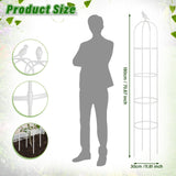 Sadnyy 6 ft Garden Obelisk Trellis, Heavy Duty Plant Supports, White