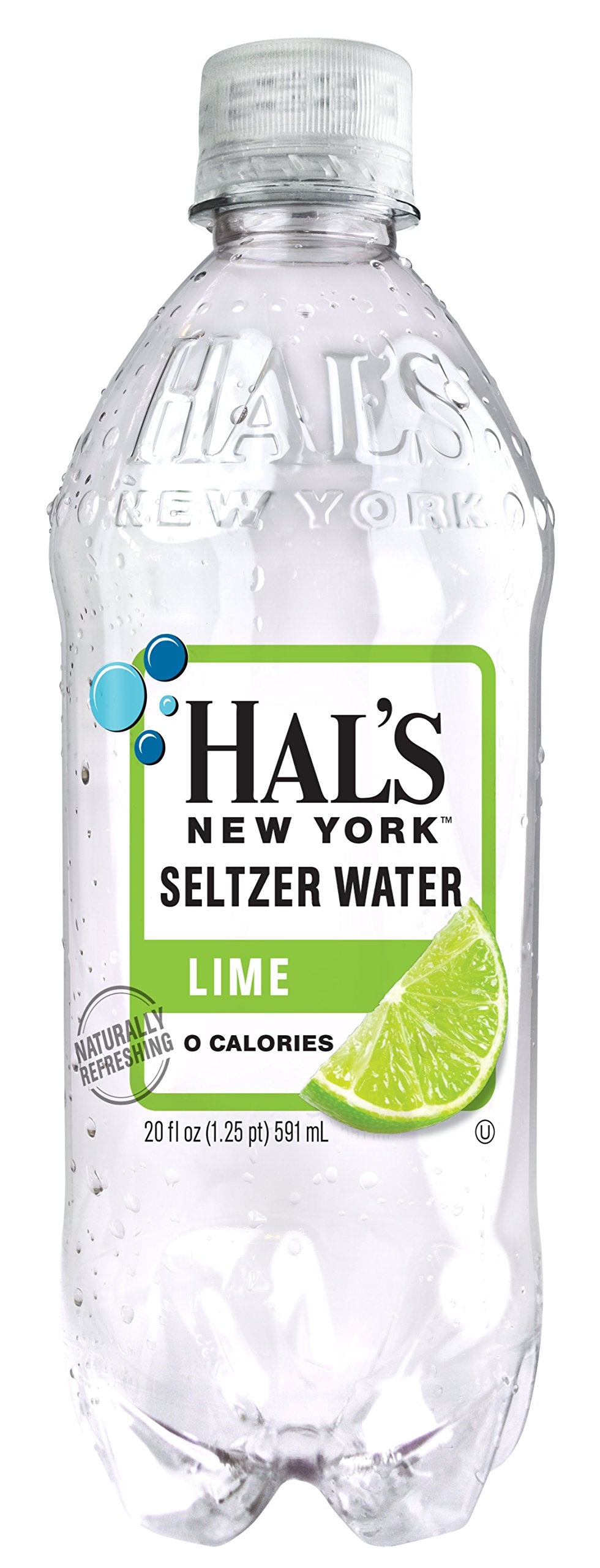 Hal's New York Seltzer Water Variety Flavor Pack, 20 ounces (24 Pack)