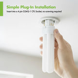 KOR 13W CFL Light Bulb, Double Tube, G24Q-1 4-Pin Base, 4100K Cool White – Pack of 4 (Replaces Philips, GE Models)