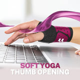 Ultra Thin Carpal Tunnel Wrist Brace with Soft Thumb Design (Not for Thumb Pain), Ajustable Compression Wrist Wraps with Mobility for Sports Work Typing Sleeping, Tendonitis, Arthritis Ulnar Pain