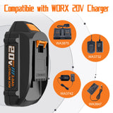 Koedsion 2Pack 3000mAh Battery Replacement for Worx PowerShare 20V Batteries WA3520 WA3525 WA3575 WA3669 WG151s WG155s WG251s WG255s WG540s WG545s WG890 WG891