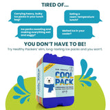 Healthy Packers Ice Packs for Lunch Boxes & Coolers - 8pk Original Cool Pack | Slim & Long-Lasting Reusable Ice Pack for Lunch Bags | Freezer Packs for Coolers (Set of 8)