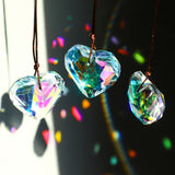 6pcs 50mm Crystal Heart Prism Suncatcher Window Sun Catchers Crystals