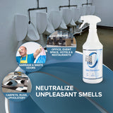 Zero Odor Pro Commercial Strength Odor Eliminator, Room Deodorizer and Air Freshener, Trigger Spray, 32 oz, White/Blue