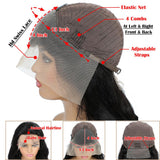 13x4 Body Wave Lace Front Wigs Human Hair Pre Plucked HD Transparent Lace Frontal Wig with Baby Hair 180% Density 9A Glueless Brazilian Virgin Human Hair Lace Front Wigs for Women Natural Black 22Inch