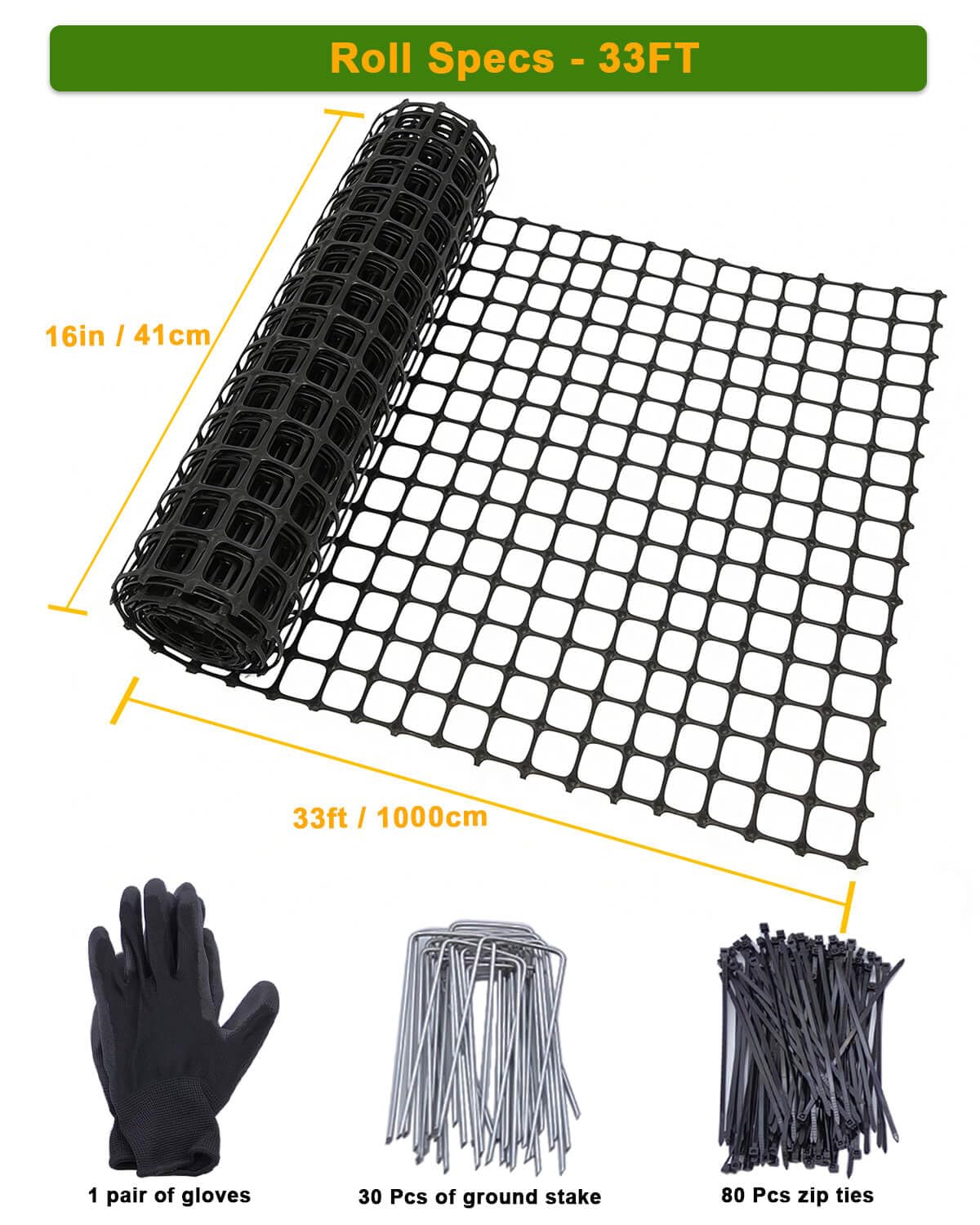 Chicken Wire Fencing - Plastic Chicken Wire Mesh Fence Netting for Garden