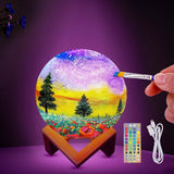 HOLA Paint Your Own Moon Lamp Kit, Updated USB Rechargeable, Kids Crafts