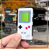Rolls Electric Lighter - Cool Lighters - Retro Gamer Gifts for Men - Cool Gadgets - Custom Unique Birthday Gifts for Men - Stocking Stuffers - Candle Lighters - By Rolls Plasma Lighter (Grey)
